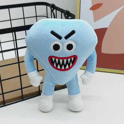Diamond Plush Toy 18cm  Fan-Inspired Save the Shapes Stuffed Figure  Cute Villain Collectible