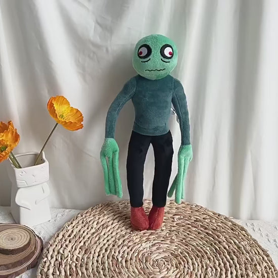 Salad Finger plush elongated finger character detail
