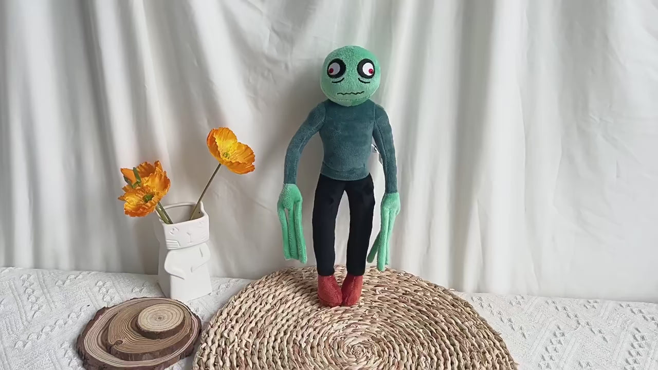 Salad Finger plush elongated finger character detail
