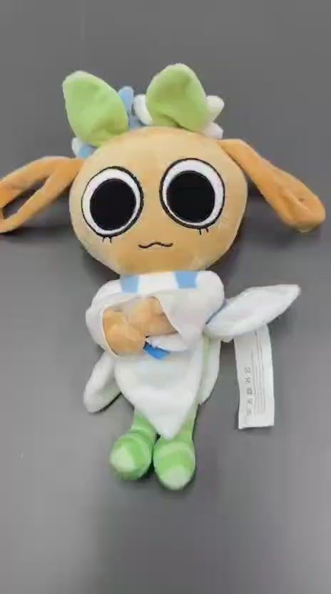 bassie plush showing the character's shy facial expression