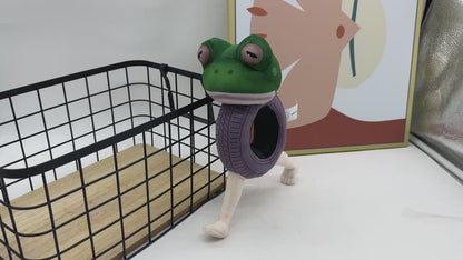 Boneca Ambalabu Plush Toy  Brainrot Stuffed Animal Fan Art Tire Frog Plush 26cm