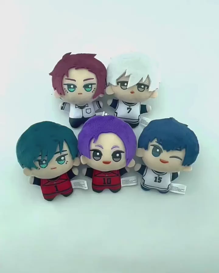 Blue Lock Anime Plush Pendant - 10cm Isagi Yoichi, Nagi Seishiro, Itoshi Rin & Sae Chibi Keychain Collection