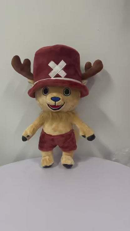 One Piece Tony Tony Chopper plush blue nose reindeer doctor chibi doll
