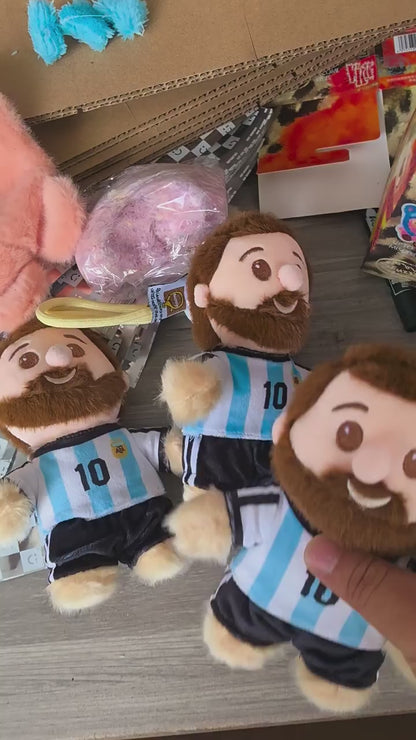LM 10 Football Star Plush Fan-Made  | The GOAT Plush | Number 10 Football Legend Collectible | 18cm