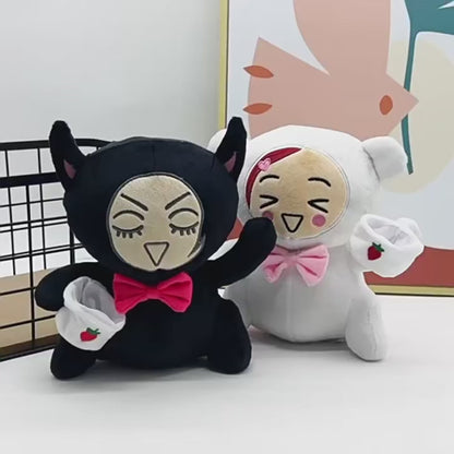 Anime Duo Plush – Choker Punk & Bubbly Romance + Cat Versions