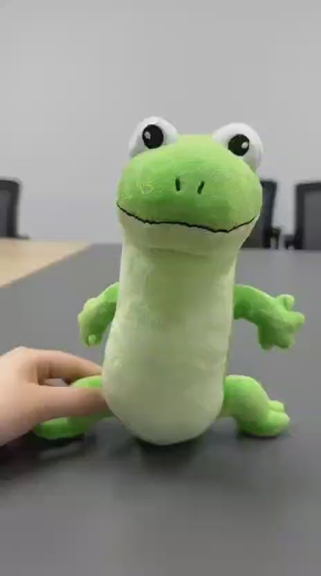 tom lizard plush reptile toy with flexible tail