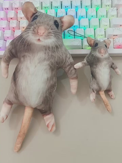 Spoof Mouse Plush | Novelty Meme Plush Toy | Ugly-Cute Stuffed Animal | 12cm / 24cm