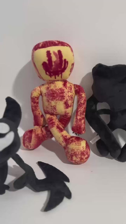 Handmade Smiler Plush, Bacteria Plush, Partygoer Plush, Async Hazmat Researcher Plush - Liminal Horror Entity Stuffed Animal