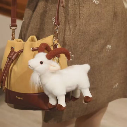Bighorn Sheep Plush Toy Kawaii Bighorn Plush Stuffed Animal 30cm