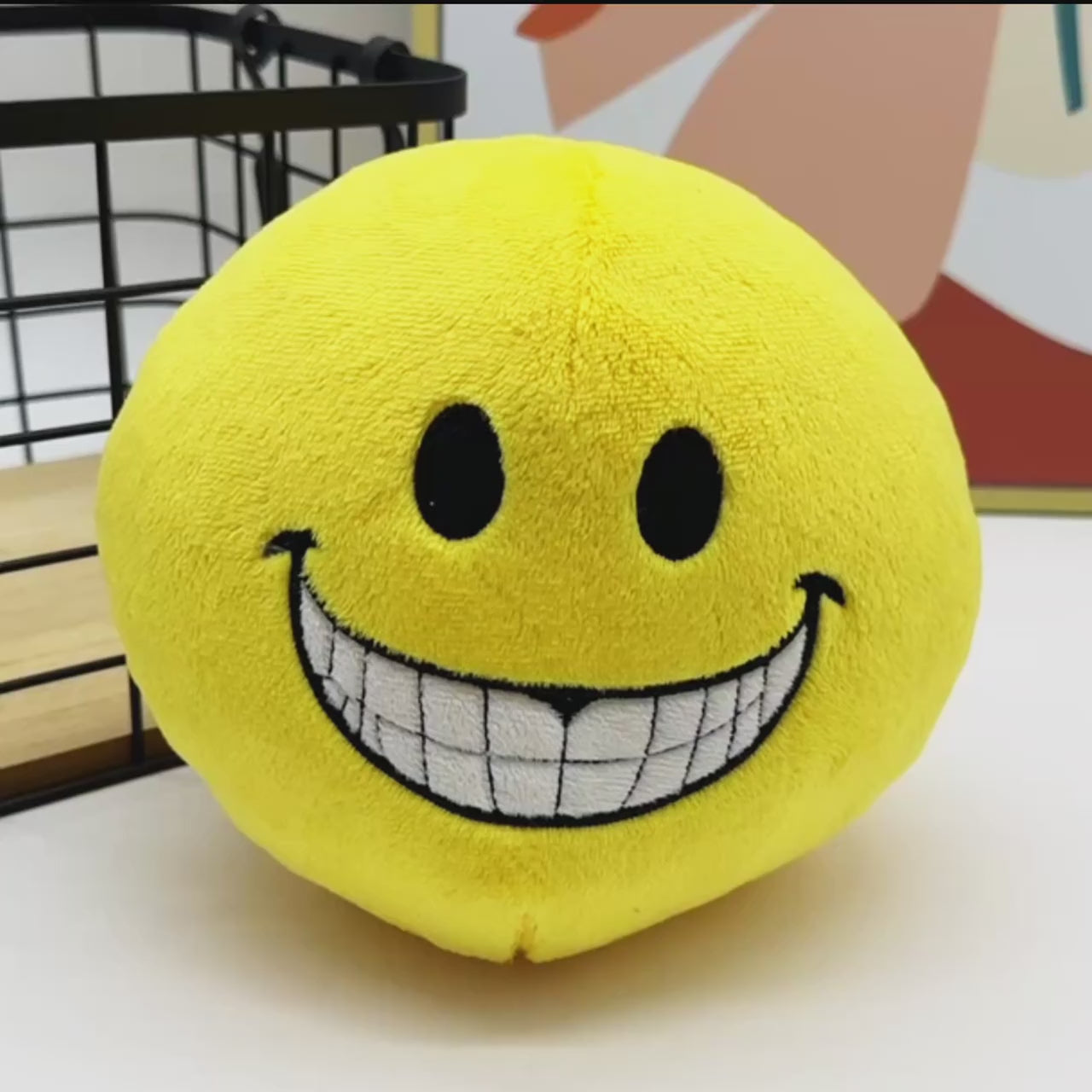 Halloween plush creepy smiley face collectible gift idea