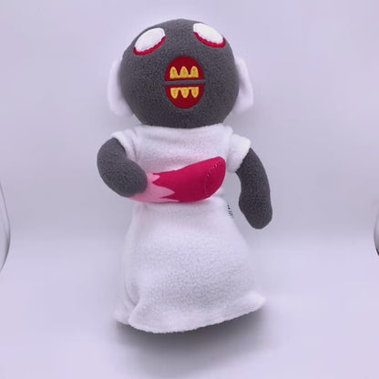 Gaming plush Granny character, indie horror game fan collectible

