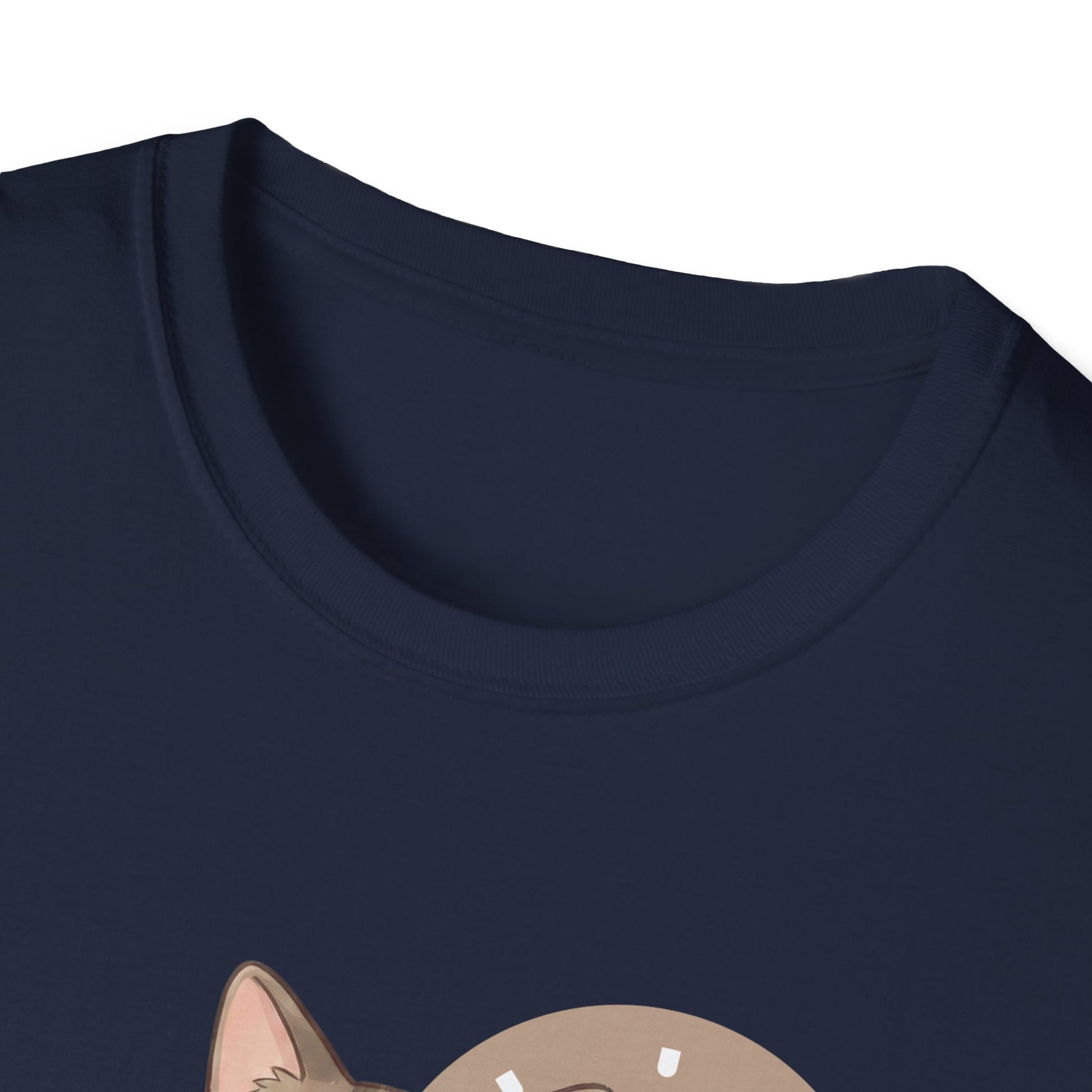 Bedhead cat graphic on a soft, lightweight funny cat shirt.