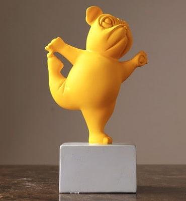 Yoga Bulldog Figurine - aprasi