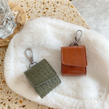 Luxury Leather Bag case For Airpods - aprasi