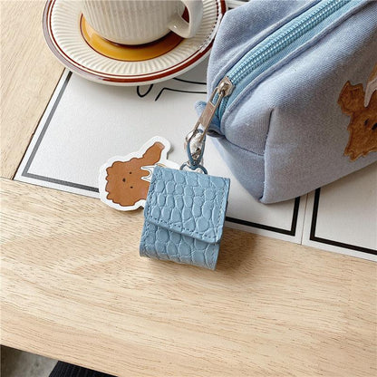 Luxury Leather Bag case For Airpods - aprasi