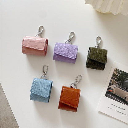 Luxury Leather Bag case For Airpods - aprasi