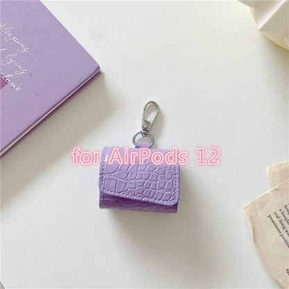 Luxury Leather Bag case For Airpods - aprasi