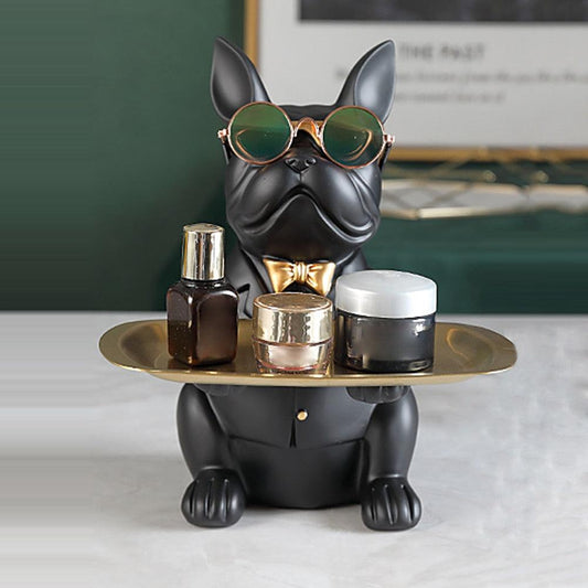 Bulldog Table Decoration & Coin Bank - aprasi