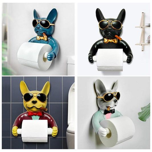 Bulldog toilet paper holder - aprasi