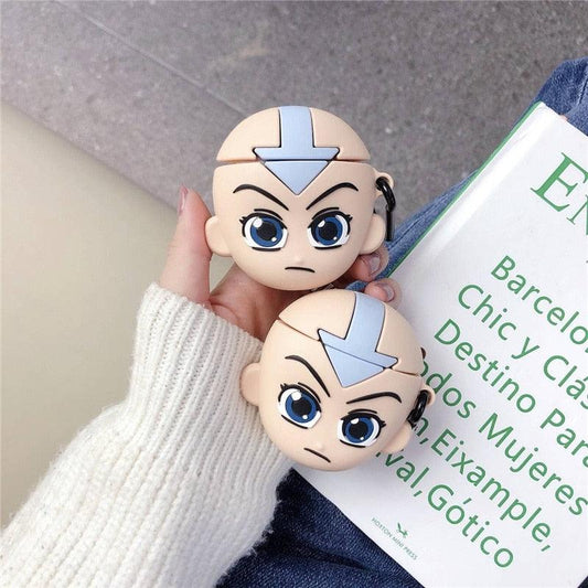 Avatar The Last Airbender Aang Silicone Case for Airpods 1 2 - aprasi